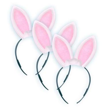 Imagem de Kit 06 Tiara Orelha Orelhinha Coelho Enfeite Fantasia Páscoa - Dhs Sho