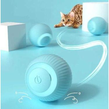 Imagem de BOLA Gato Brinquedo Elétrico Automático Rotação USB Recarg, Brinquedos