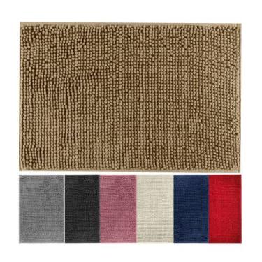 Imagem de Tapete Banheiro Super Macio Antiderrapante Bolinha Lava na máquina Vár