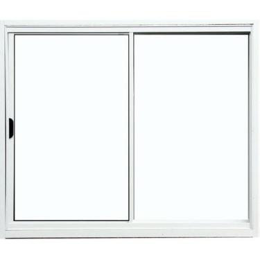 Imagem de Janela 2 folhas 1,20x1,50 sem grade no alumínio branco - Comercial Pai