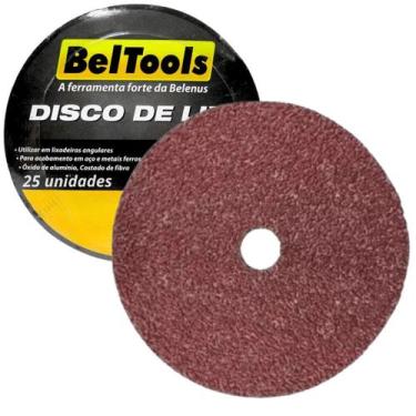 Imagem de Kit C/ 25 Disco Lixa Ferro 4.1/2x7/8 G60 Beltools