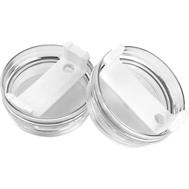 Imagem de Tampa branca para copo Stanley de 1,134 g, tampa de copo de substituição de 1,134 g, à prova de poeira, resistente a respingos e respingos para Stanley Tumbler e mais canecas de café, copos de água e