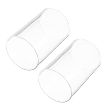 Imagem de Rebower Tubo rígido de plástico transparente de 15 cm 96 mm x 100 mm (3,8" x 4") tubo de acrílico redondo de policarbonato, [para encanamento, hidráulica, aquário, bricolage] - 2 peças