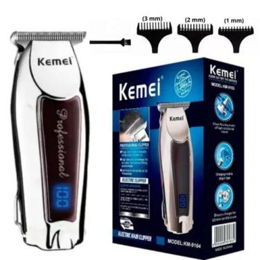 Imagem de Maquina De Acabamento Kemei Km-9164 C/ Visor Led Bivolt - Rápida - AL