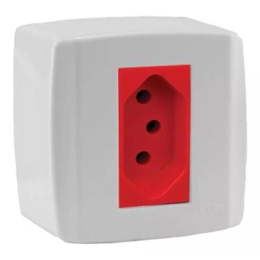 Imagem de Tomada Sistema X 20a Vermelha Ilumi Box (sobrepor) 63143