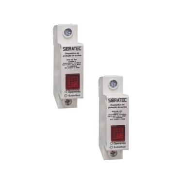 Imagem de Kit Protetor de Surto DPS Anti Raio 275V 60KA - SIBRATEC, 2 pçs