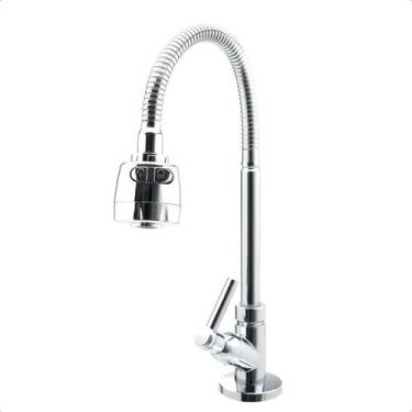 Imagem de Torneira Gourmet para Cozinha Mesa Bancada Abs Bica Móvel Tubo Cano Fl