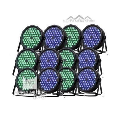 Imagem de 12 Canhao Refletor Led Par 64 Rgb 54 Leds Triled 3w - SANY,  Bivolts