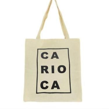 Imagem de Bolsa Ecobag  100% algodão Estampa CARIOCA - CARIOCA MAIS