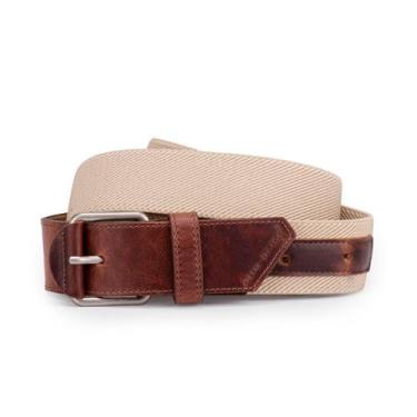 Imagem de Cinto Masculino Couro Legítimo Elástico Esportivo Plus Size - ELLO GRI