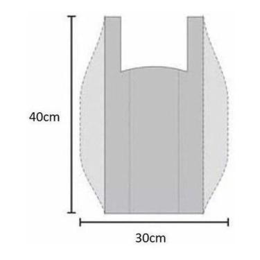 Imagem de Sacolas Plasticas Branca Reciclada Reforçada 90x100 10 Kg - Higipack