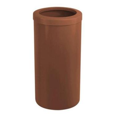 Imagem de Lixeira Plástica 50 Litros 30x70 Com Aro Plástico - Marrom - JSN