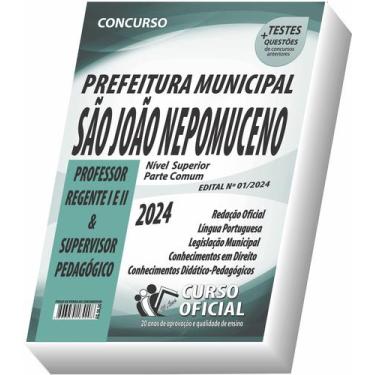 Imagem de Apostila Prefeitura de São João Nepomuceno - Professor Regente I e II 