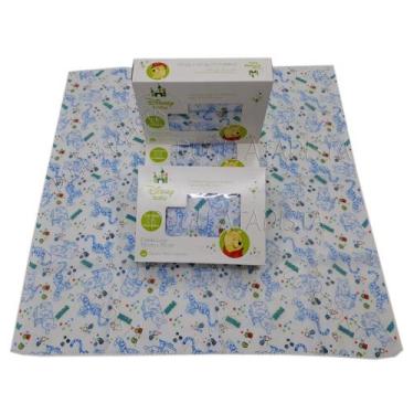 Imagem de CAIXA DE FRALDA 70X70CM ESTAMPA URSINHO POOH 5 UNIDADES - FEMININO e M