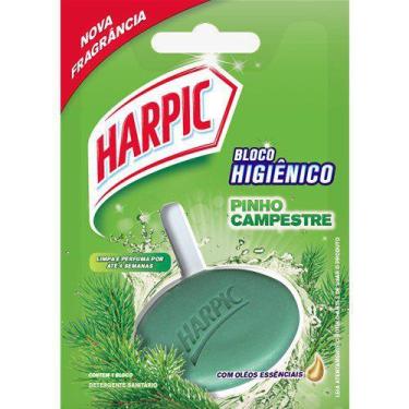 Imagem de Detergente Sanitário Bloco Pinho  Harpic 26G