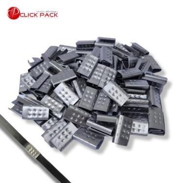 Imagem de 5 kg de Selo pp Metálico Fitas Arquear  De 10, 13 Ou 16mm - Click Pack