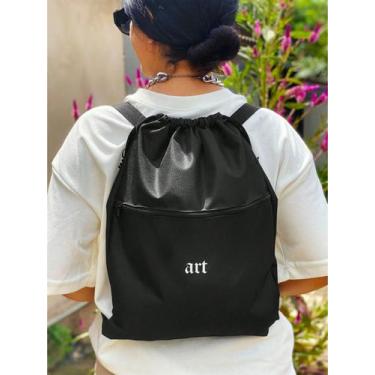 Imagem de Mochila Saco Nylon ART Academia Esportiva Gym Bag Fitness Unissex Cord