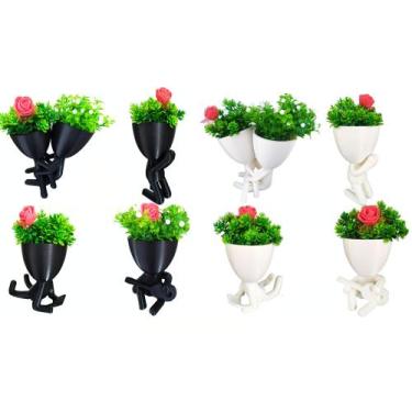 Imagem de Kit Vasinhos Para 10 Suculentas Robert Bob Planta Decor - Marxgreg3d