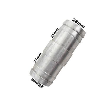 Imagem de Conexão Nipe Espigão Mangueira 27mm Alumínio Emenda - PARAISO DAS MANG