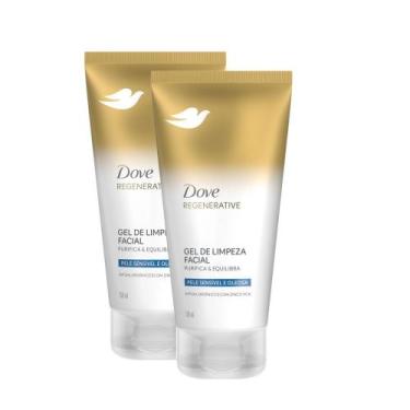 Imagem de Kit 2 Gel de Limpeza Facial Dove Regenerative Pele Sensível e Oleosa 1
