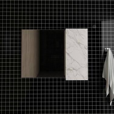 Imagem de Armário para Banheiro Aéreo c/ Espelho - Branco - Tecno Mobili, Branco