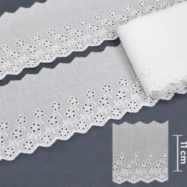 Imagem de Bordado Inglês BA025  Branco - 11 cm - 100% Algodão - Arte Punto