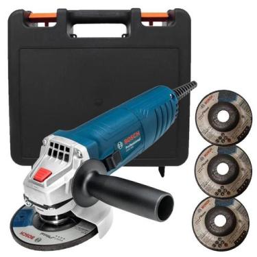 Imagem de Esmerilhadeira Angular 4.1/2 POL 850W GWS 850 c/ Maleta e 3 Discos BOS