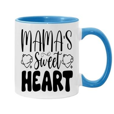 Imagem de SpreadPassion Caneca de café Mamas Sweet Heart, presente para namorado e namorada, ideia de presente de dia dos namorados, presente para marido e esposa, ideia de presente de aniversário do dia dos