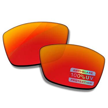 Imagem de Bowyer Lentes de reposição polarizadas espelhadas vermelho fogo para óculos de sol Costa Del Mar Corbina