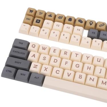 Imagem de 125pcs Teclas de Teclado XDA, Tema Cintilante árabe Perfil XDA PBT Teclas de Sublimação de Tinta para 61 64 68 75% 87 98% 104 108 Teclados Mecânicos