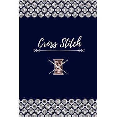Imagem de Cross Stitch Graph Paper Notebook - Create Your Own Designs | Travel Size 6 x 9 | 4:5 Ratio | Blue Cover | 120 pages