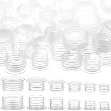 Imagem de Oppaxf 120 Peças de Rolhas de Saleiro e Pimenteiro 1/2", 9/16", 5/8", 11/16", 7/8" e 7/16" de Plástico para Substituição de Plugue de Saleiro e Pimenteiro para Potes, Garrafas, Canos