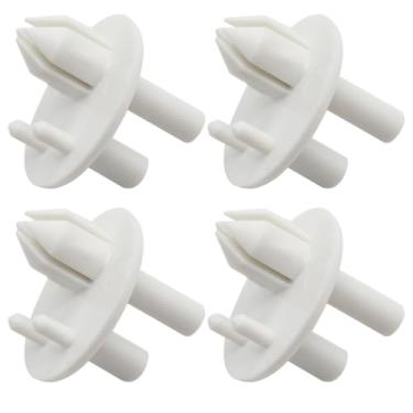 Imagem de Pacote com 4 241993001 capa de gaveta traseira suporte de prateleira de geladeira suporte para geladeira Frigidaire substitui AP4393090 PS2358879 240350802 1513081 7241993001