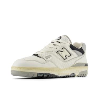 Imagem de New Balance Tênis masculino 550, sal marinho/concreto/preto, tamanho 35, Sal marinho/concreto/preto, 37