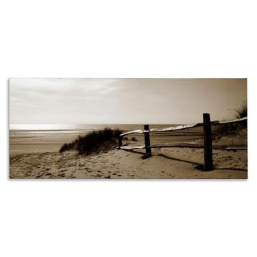 Imagem de Stupell Industries Design de arte de parede em tela Beach at Sundown por Noah Bay, 61 x 25 cm