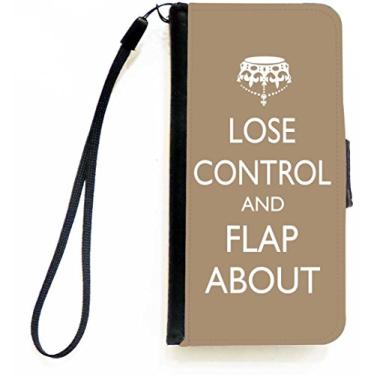 Imagem de Rikki Knight Perda controle e aba sobre a capa carteira flip SM marrom M com aba magnética para Apple iPhone 5c