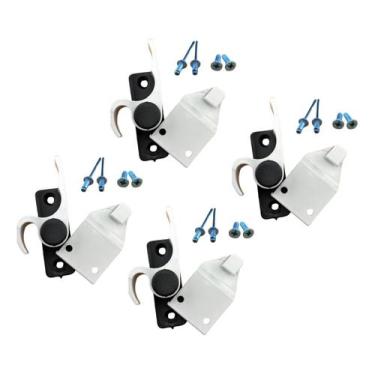 Imagem de 2 Par Meia Lua Japones Caracol Porta Balcão Correr Aluminio - la plata