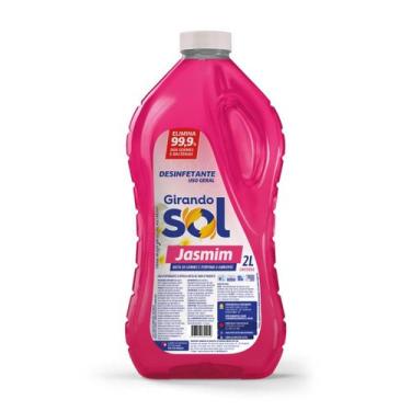 Imagem de Desinfetante Perfumado Jasmim Girando Sol 2L, Desinfetante Líquido De 
