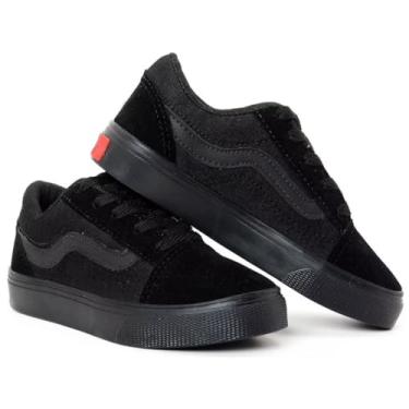 Imagem de Tênis Infantil Menino E Menina Casual Orks Old Skool Masculino Feminino (Preto, BR, Criança de 4 a 8 anos, Numérico, 31)