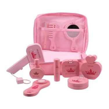 Imagem de Generic 10x Penteadeira Brinquedo Princesa Vestir-se com Bolsa de Cosméticos Moda Fingir Brincar Maquiagem Beleza Conjunto de Maquiagem Brinquedo Kits para