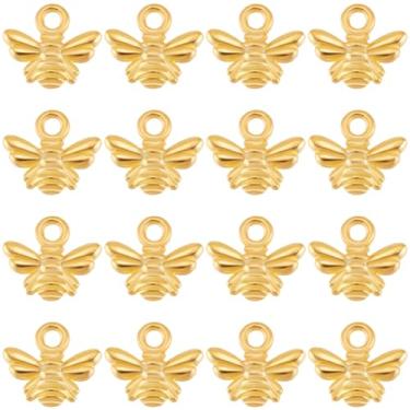 Imagem de SUNNYCLUE 1 caixa, 200 peças, berloques de insetos, liga metálica a granel, ouro, fofo, animal, abelha, amuleto, para fazer joias, berloques, dia dos namorados, faça você mesmo, pulseira, brincos,