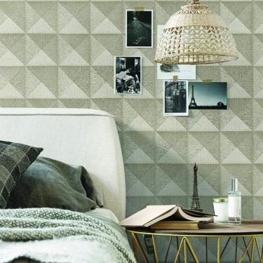 Imagem de Papel De Parede Beaux Arts 2 Triângulos 3d Ba220062 - Rolo 10m X 0,53m