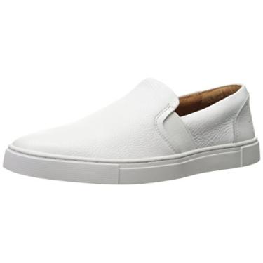 Imagem de Frye Sapatos femininos sem cadarço Ivy com couro macio com sola de borracha grossa, palmilha moldada removível, gola acolchoada e gáspea, Branco, 39