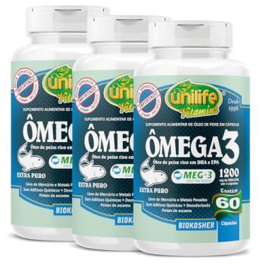 Imagem de Ômega 3 1200mg - 3 unidades de 120 Cápsulas - Unilife