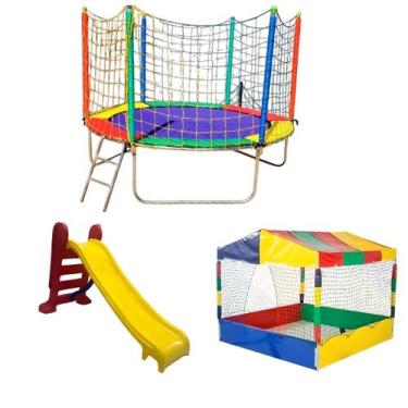 Imagem de Pula Pula 2,30m  Piscina De Bolinha 1,50m  Escorregador Médio - Rotopl