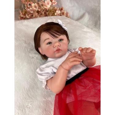 Imagem de Bebê reborn menina silicone pode molhar pronta entrega - Mundo Azul e 