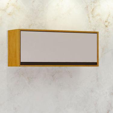 Imagem de Nicho Geladeira Eduarda 1 Porta Basculante Cinamomo-off White