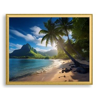 Imagem de Art Shoppe Arte de parede com impressão emoldurada, decoração de parede vintage para sala de estar, quarto, escritório, imagem de alta resolução em papel de arte premium, moldura de 0,9 cm com frente