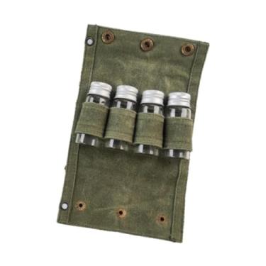 Imagem de Dynwave Bolsa de especiarias com kit de especiarias com potência com gases de gotes de salão de salão de vidro para caminhadas em casa, de pesca, Verde Escuro