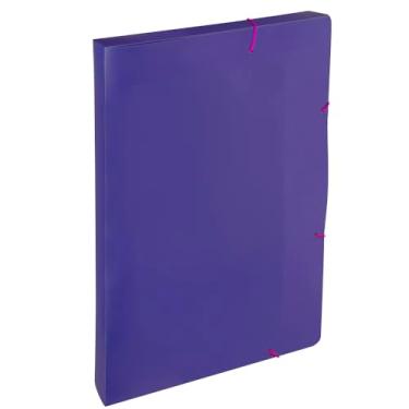 Imagem de Dello - Pasta Aba Elástico A4 LB 2cm Full Color Roxa, 0438.R.0005P - Pacote com 5 unidades